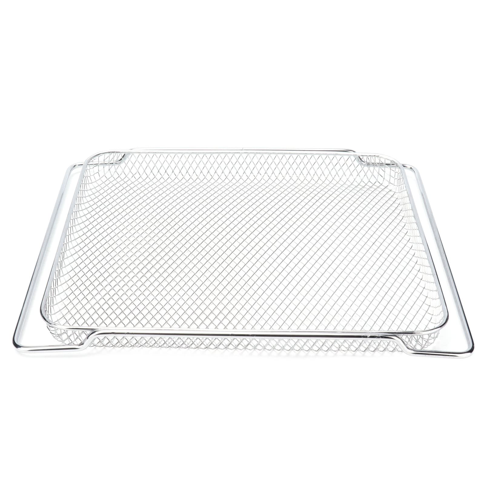 Rete Grigliata Multifunzionale in Acciaio Inossidabile per Griglia da Forno per Cottura Raffreddamento 36x30cm