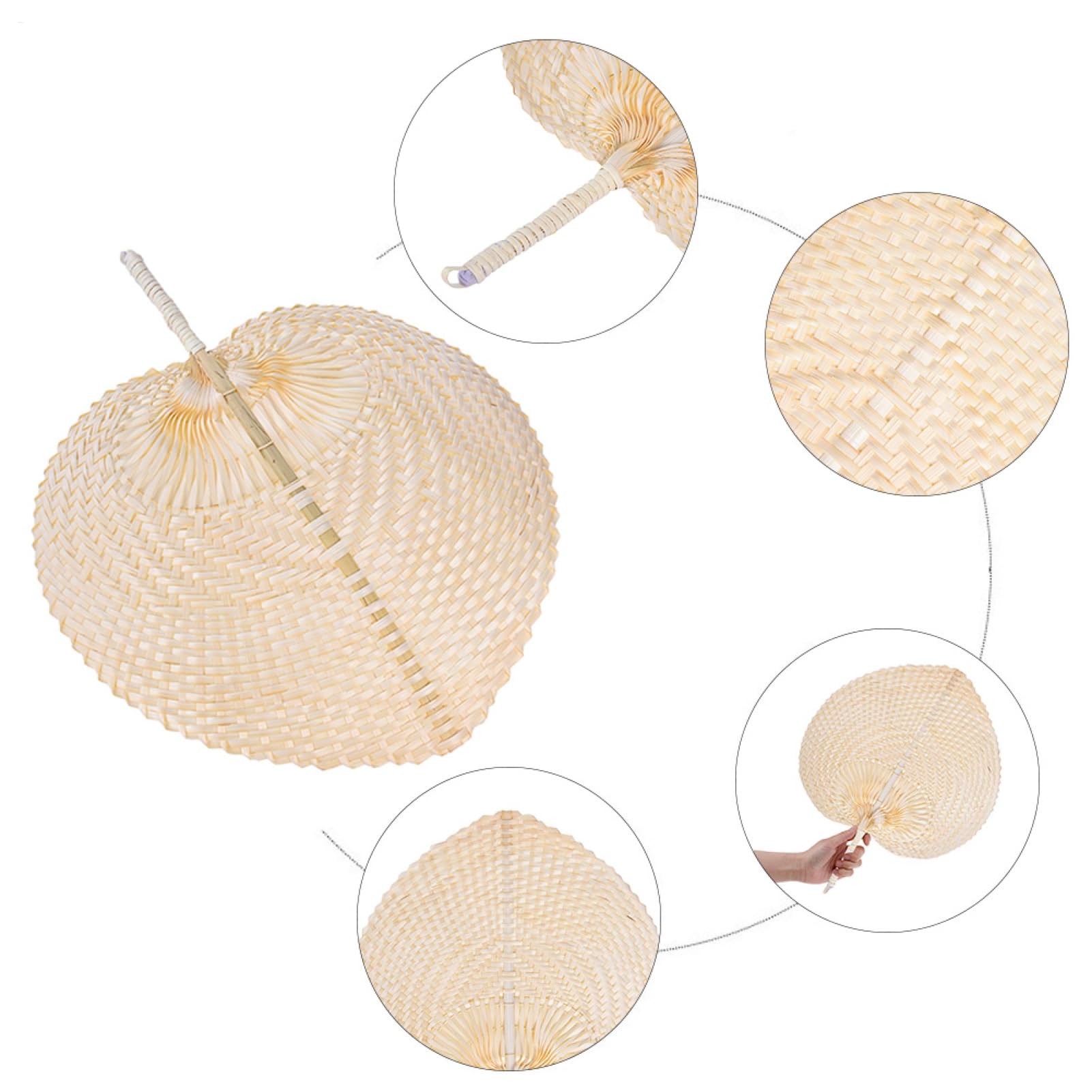Handgefertigter Fächer, Natürliche Sauna Fächer, Tragbare Sauna Natürliche Raffia-Fächer Mit Ganzen Blättern, Bambusfächer, Aufgussfächer Sommerkühlzubehör Für Sommer-Bauernhaus-Wanddekoration