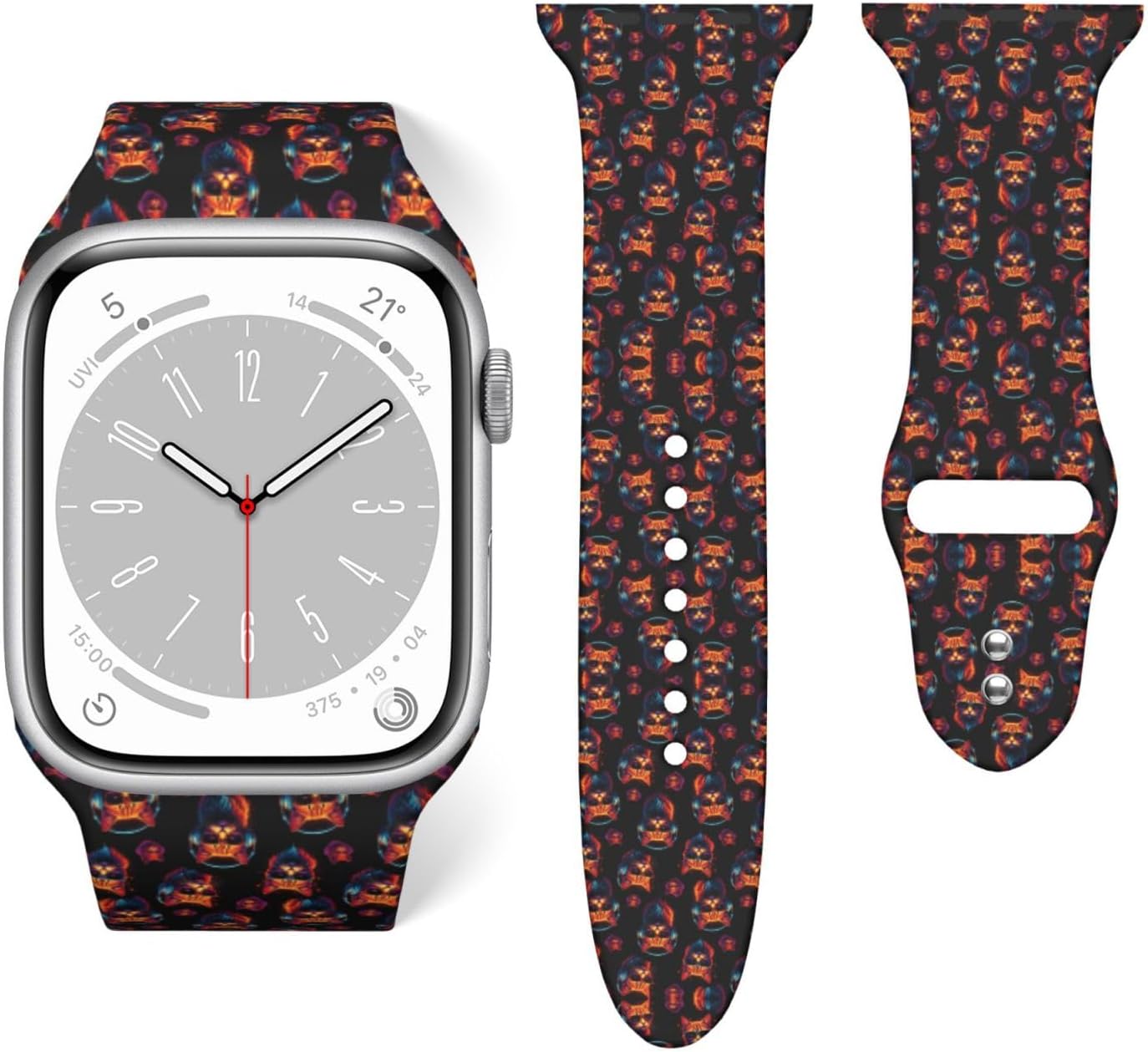 Mens Women Casual Silicone Smart Watch Band