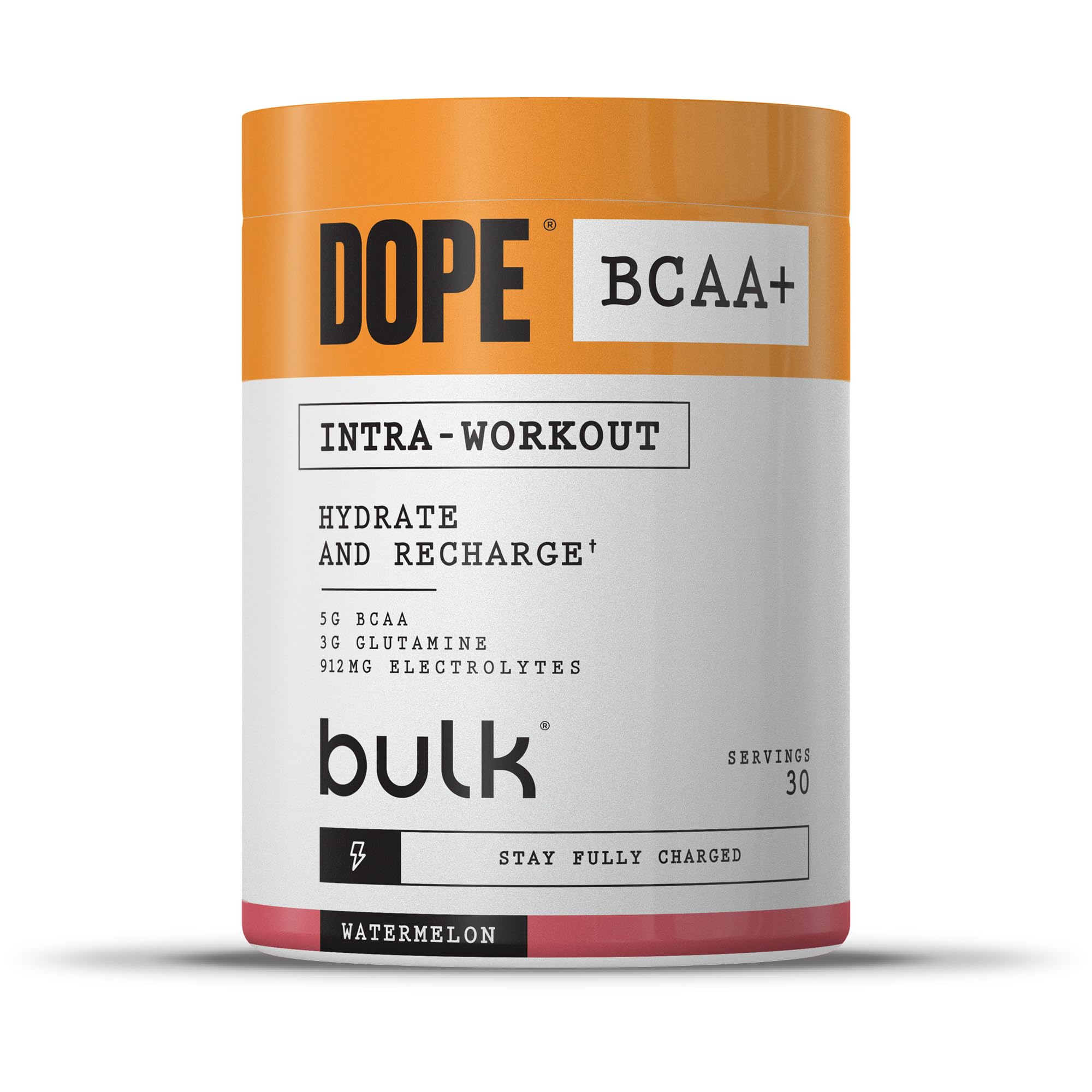 Dope BCAA+ | Intra-Workout Powder | Watermelon | 360 g | 30 Servings | 5g BCAAs | Electrolyte Blend | Glutamine | Vitamin B6 & B12 | Supports Hydration, Energy & Recovery