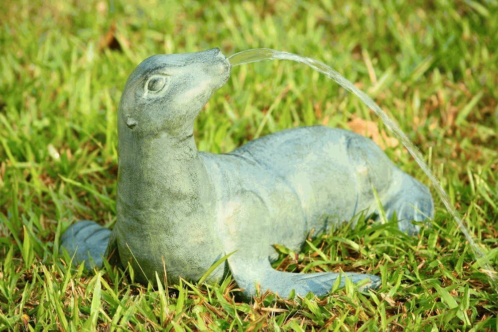 Seal Splitter Statue Outdoor Statues Patio, Lawn & Garden