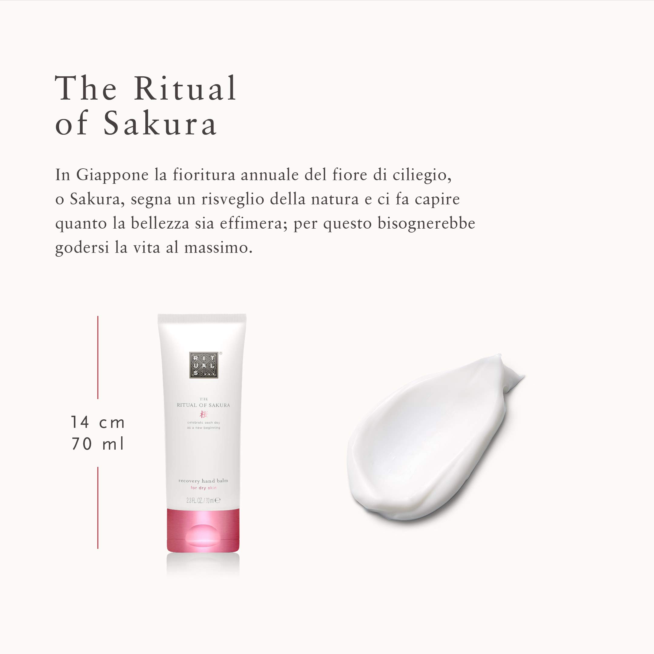 RITUALS Balsamo Mani di The Ritual of Sakura, 70 ml - Con Latte di Riso & Fiore di Ciliegio - Proprietà Nutrienti per la Pelle