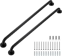 Vista 44 de Barras de agarre para ducha, paquete de 2 asas antideslizantes de ducha de 16 pulgadas para ancianos, barra de seguridad para ducha, barras