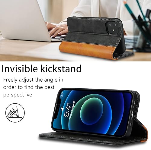 Miniatura 3 de Havaya Funda tipo cartera para iPhone 11 con tarjetero para mujer, funda tipo cartera para iPhone 11 con ranura para tarjeta de crédito, funda con