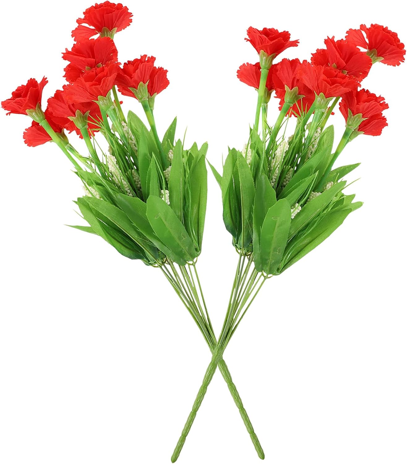 Toymytoy 人工赤カーネーション花束 偽花束永遠植物シルクホームガーデンウェディングパーティーの装飾 Toymytoy 人工赤カーネーション花束 偽花束永遠植物シルクホームガーデンウェディングパーティーの装飾