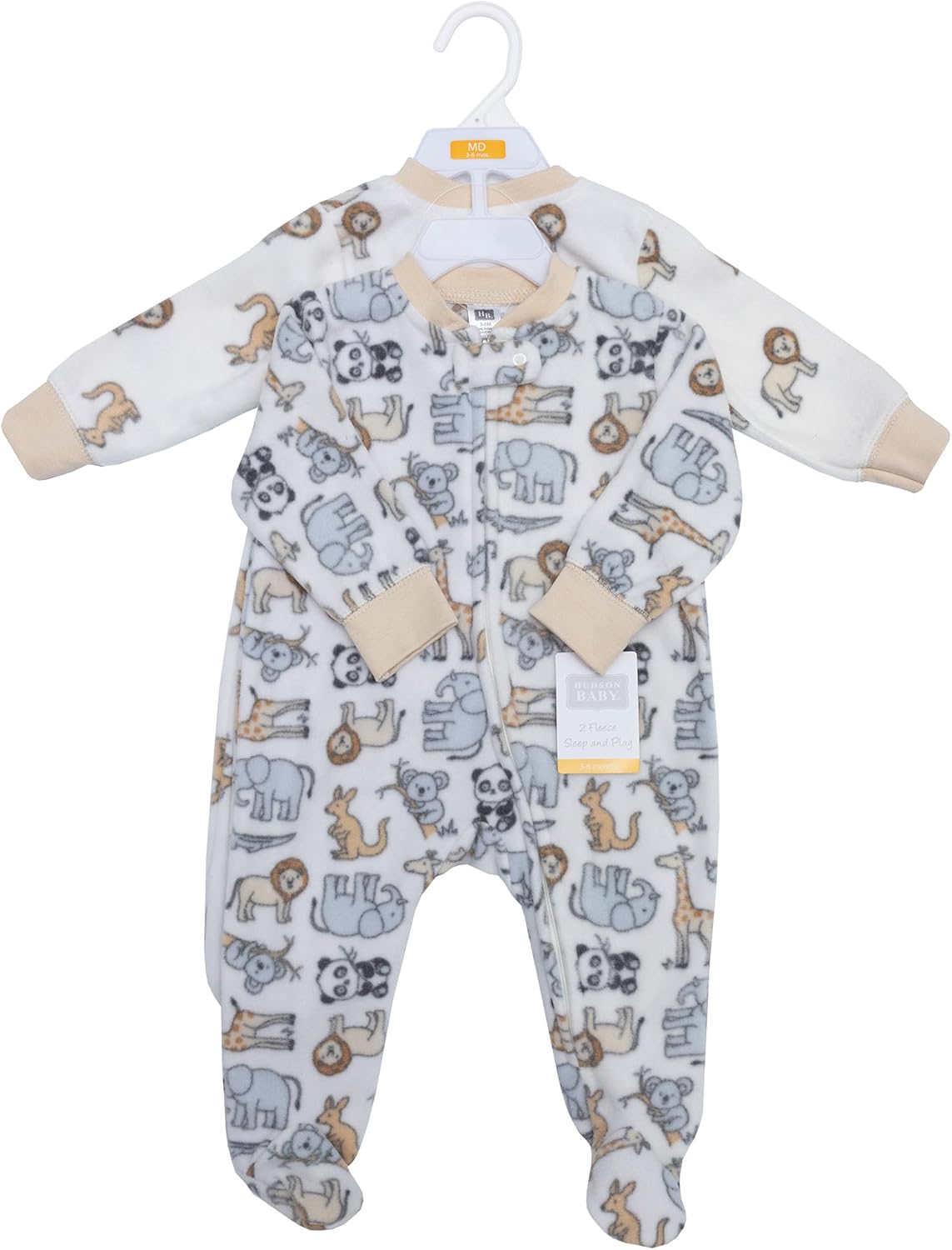 Hudson Baby Unisex Baby Fleece Sleep and Play - Image 2
