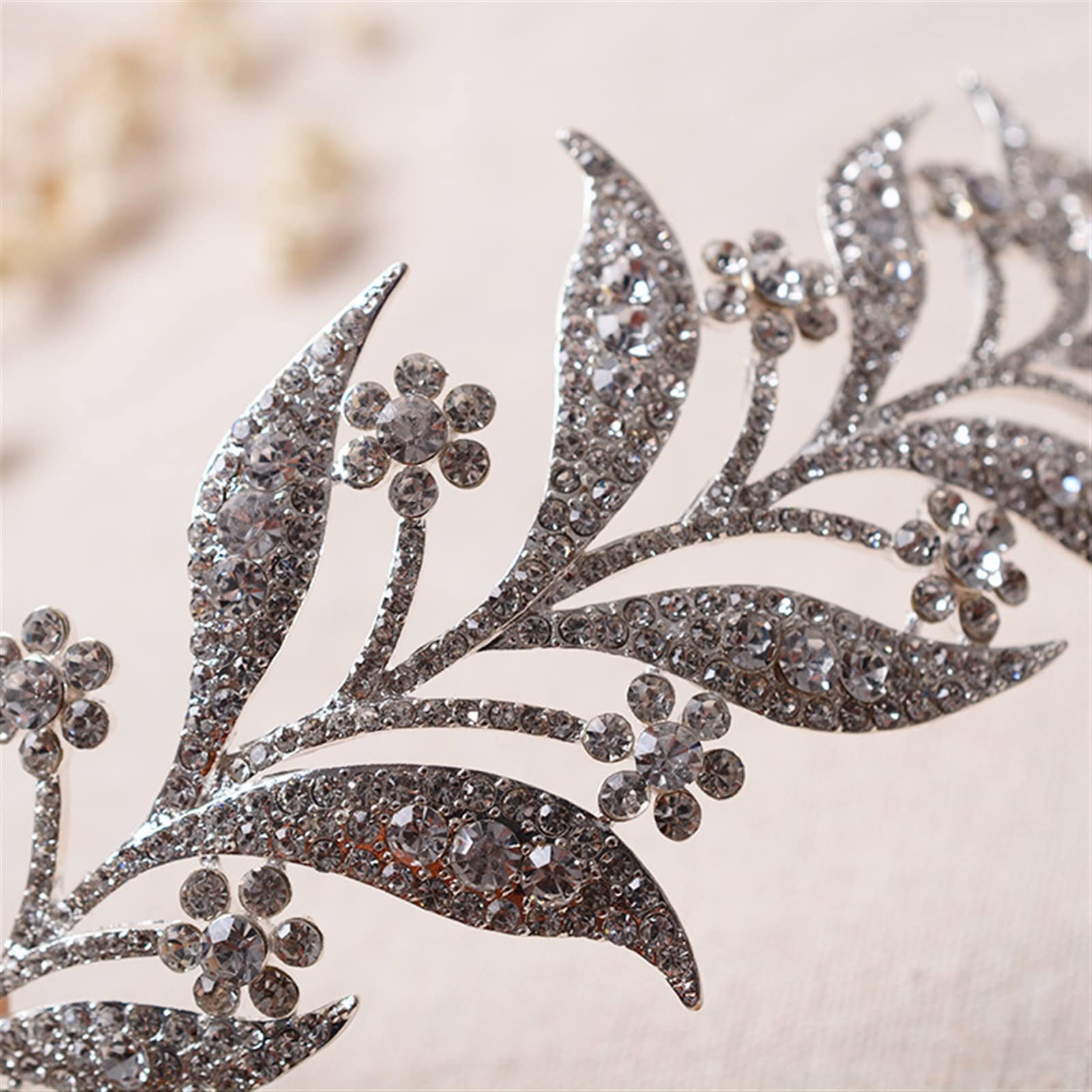 Tocados de Boda Cristal Exquisito Tocado Tiara Tiara Corona Boda Adorno Adorno decoración Tocado Novia