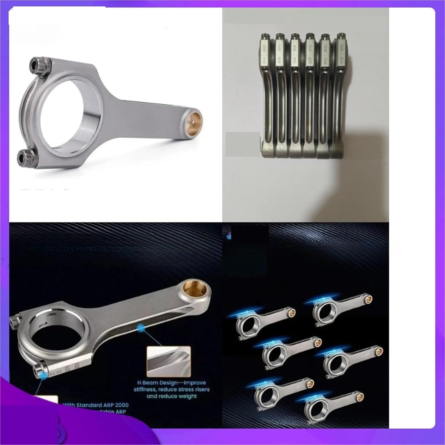 Applicable To Forged Connecting Rod Piston Set Compatible With N55 N20 N26 S55 Engine Models 11247624616 11247624615 High