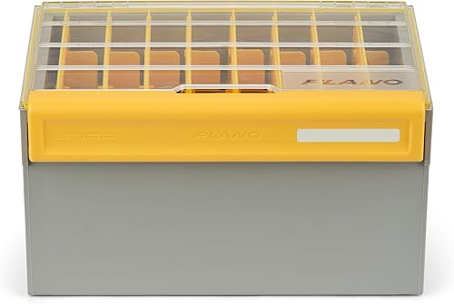 Miniatura 189 de Plano Edge 3700 - Caja de almacenamiento vertical de cebo y cebo espía, gris y amarillo, soporta hasta 52 cebos verticales, caja organizadora