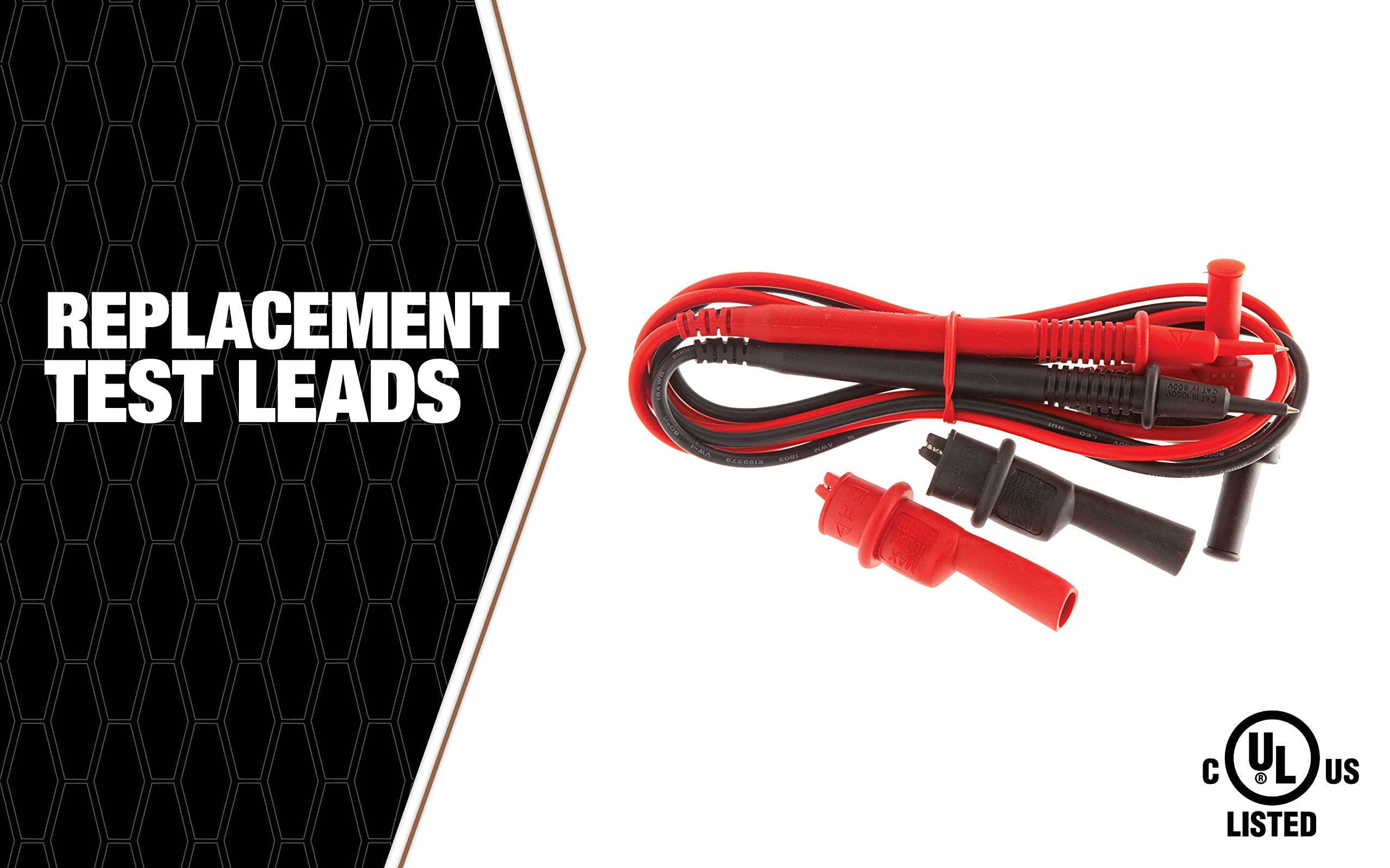 Southwire Tools & Equipment 60010S Cables de prueba de repuesto con pinzas de cocodrilo