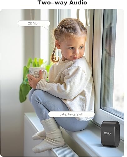 Miniatura 8 de Xega Cámara de seguridad celular 4G para interiores, tarjeta SIM incorporada, 2K sin cámara Wi-Fi, portátil, cámaras LTE con batería de 6000 mAh,