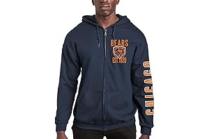 Chicago Bears Sweatshirt for Women: Junk Food x NFL - MVP Zip Hoodie