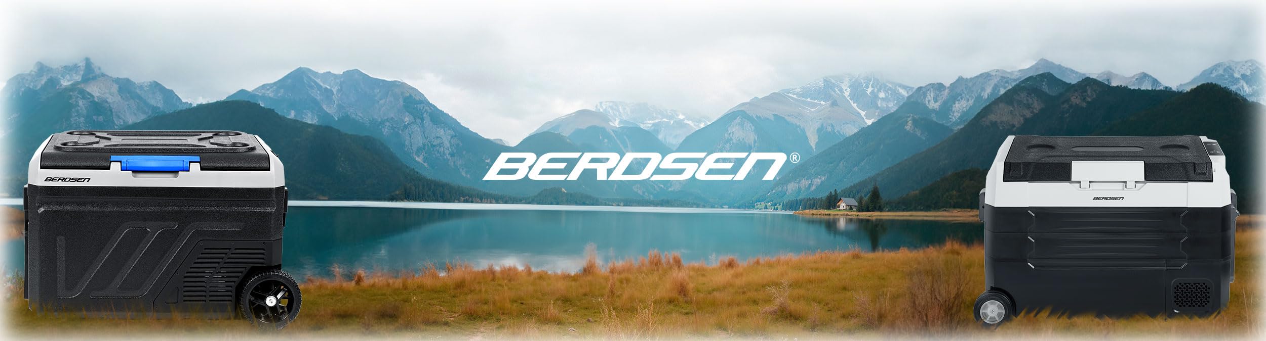 Berdsen Icemax 400 Kompressor Kühlbox 40L – tragbare 2-Zonen Gefrierbox – 12V/24V & 230V Auto Camping Kühlschrank – Bluetooth App – ECO/MAX – bis -20 °C – 45 dB