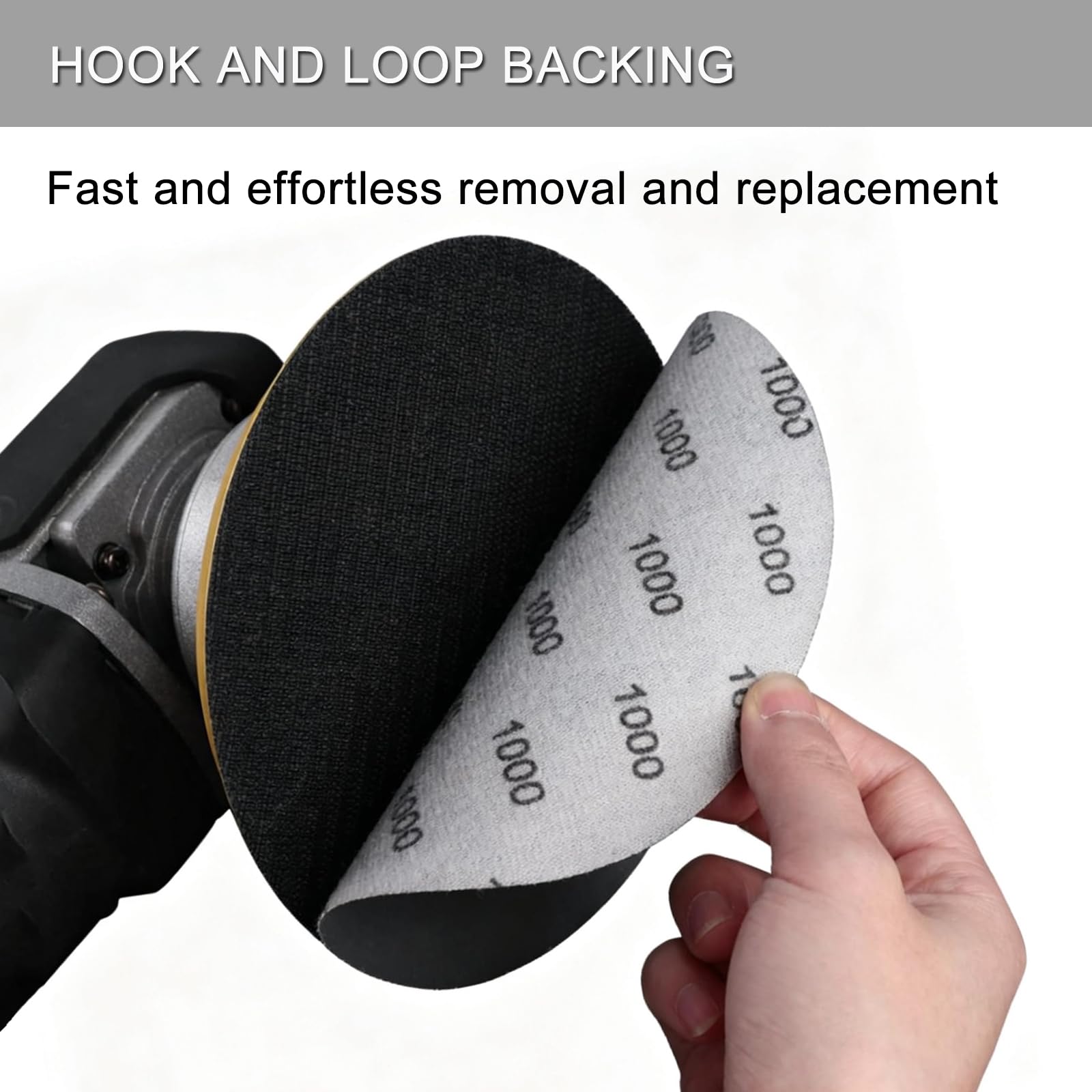 5 Inch Sanding Discs - 50 Pcs Hook & Loop -6