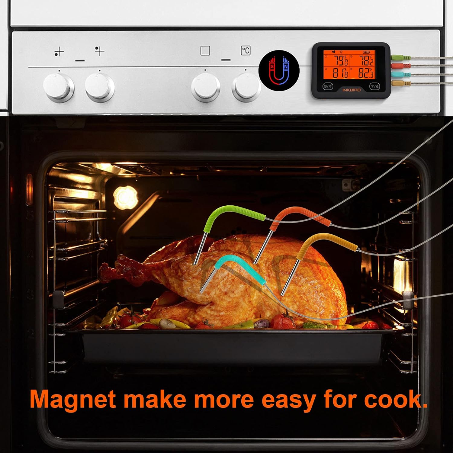 Inkbird Smart Wireless Grill Thermometer in Action