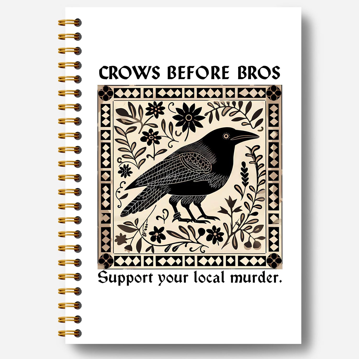 Journal de sorcière contre le syndrome de la page blanche carnet corbeau inspirant
