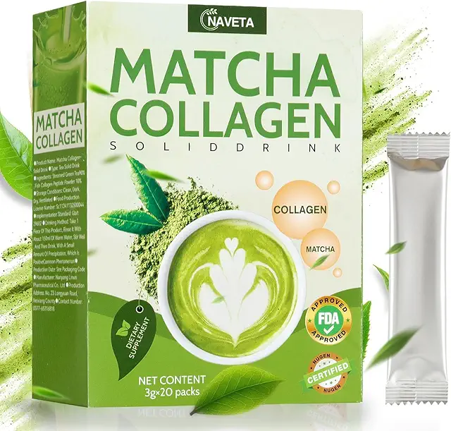 Polvo de Colágeno Matcha Orgánico - Proteína Natural para Bebidas y Postres