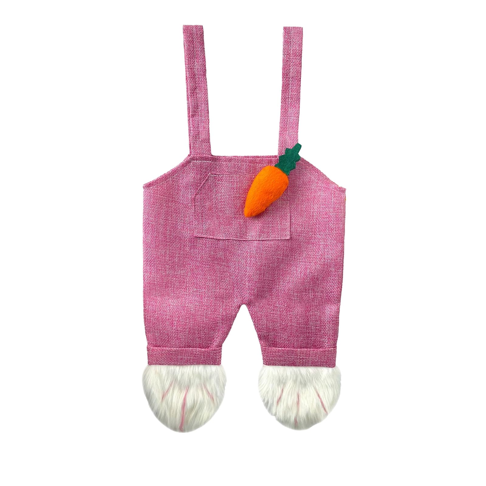 hogtnd Rabbit Jumper Trousers Gift Bag, Charming Fabric Candy Holder, Party Treat for Easter Parties and Children's Surprises, Children's Easter Gift