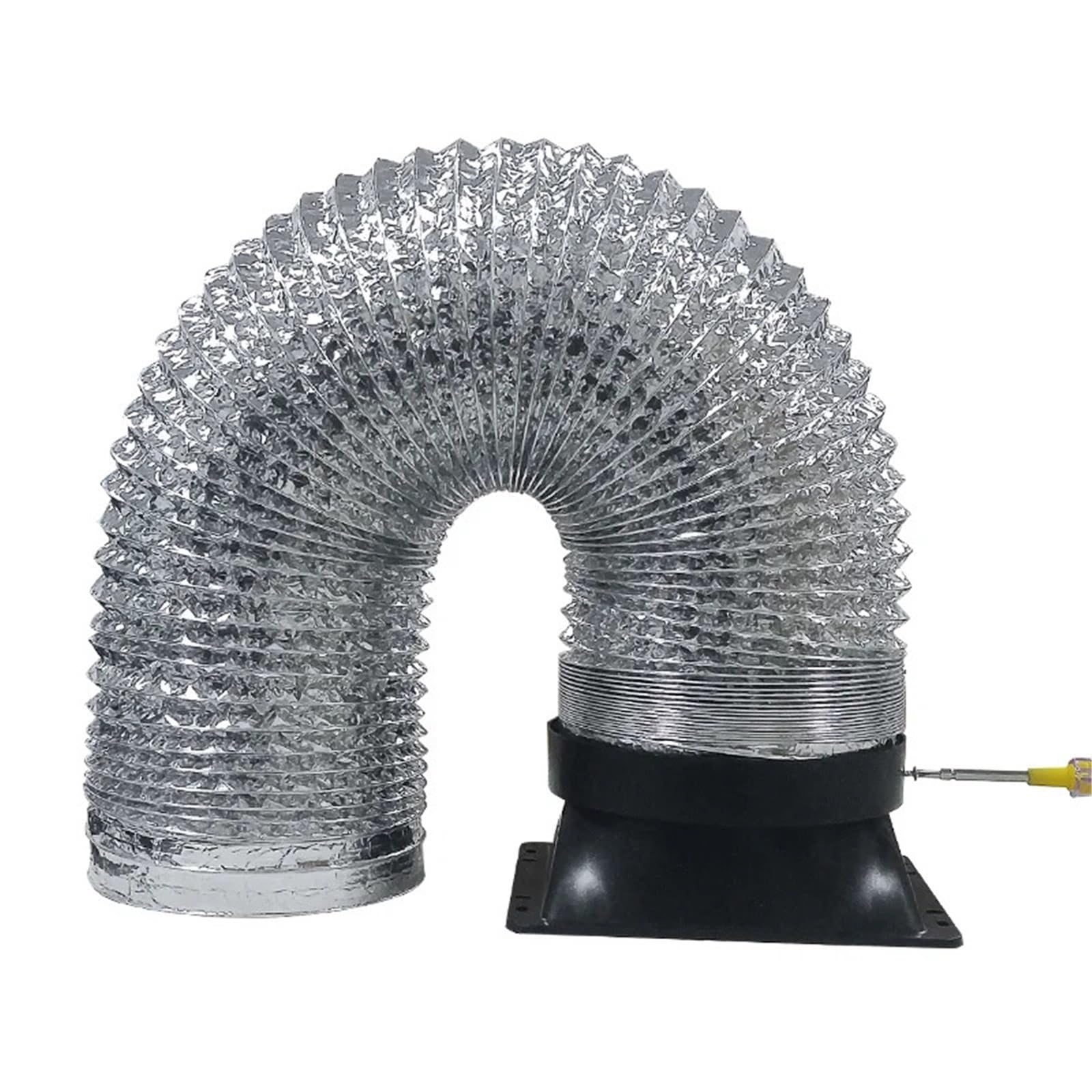 rejilla de ventilación ajustable Soporte De Base For Tubo De Escape, Conector De Tubo De Aluminio, Piezas For Campana Extractora De Cocina, Válvula De(7 layers)