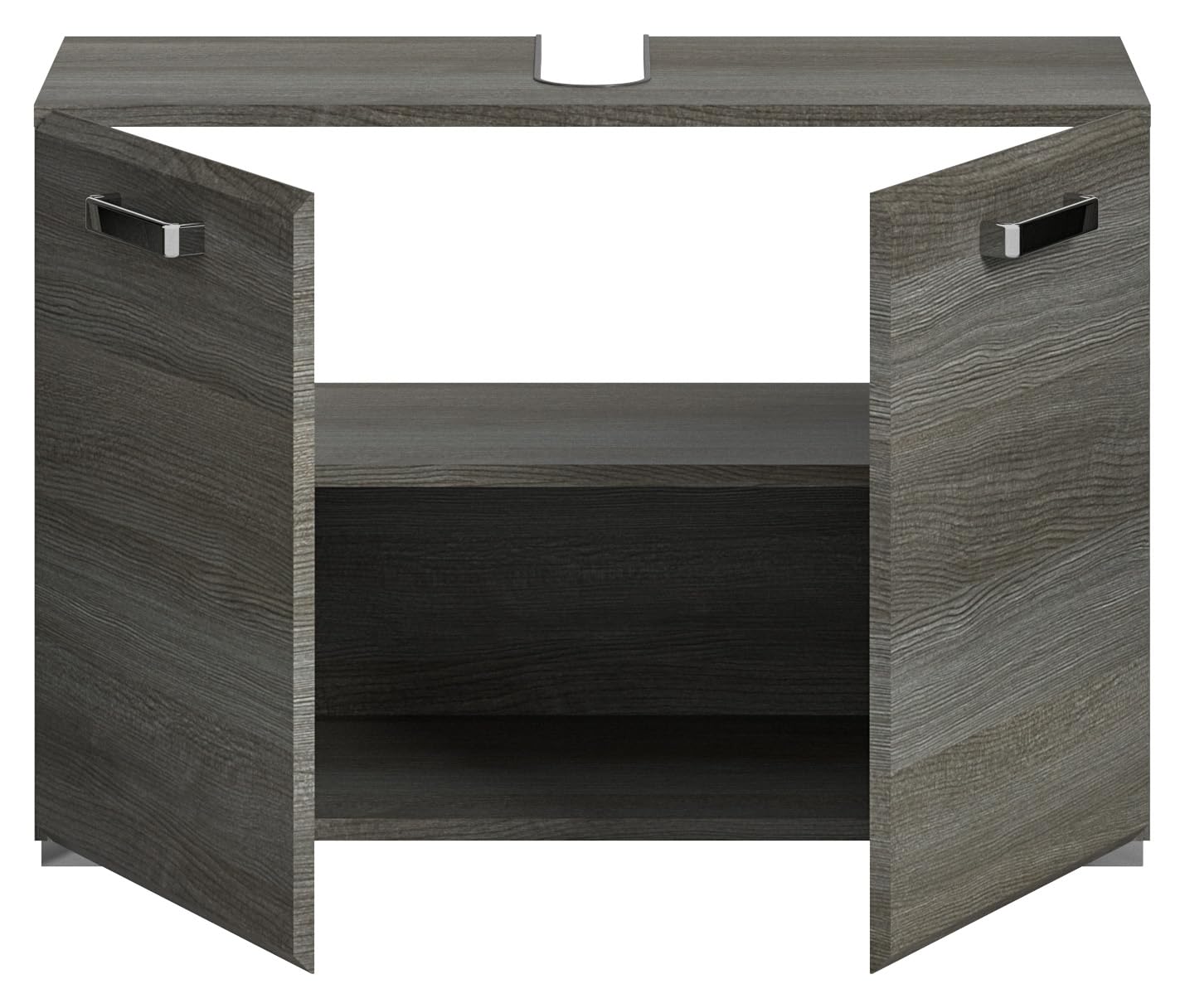 Mobile lavabo bagno in legno ingegnerizzato invecchiato 80x30x60 cm - COMFORTXL | Leroy Merlin