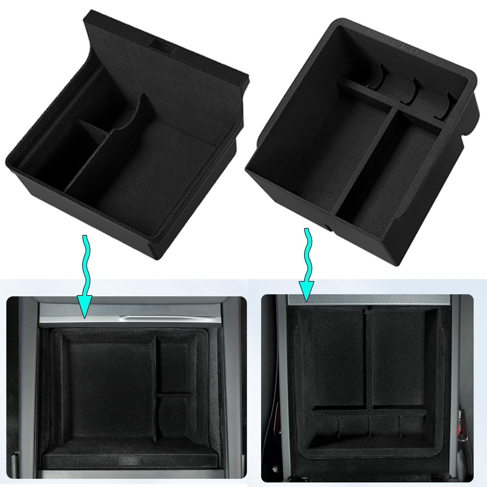 3 STKS Middenconsole Cover Siliconen Antislip Pad Compatibel met
