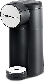 Elite Gourmet Maxi-Matic Personal Single-Serve Compact Capsule Coffee Maker Compatible with K-Cup Pods and Grounds, Reusab...