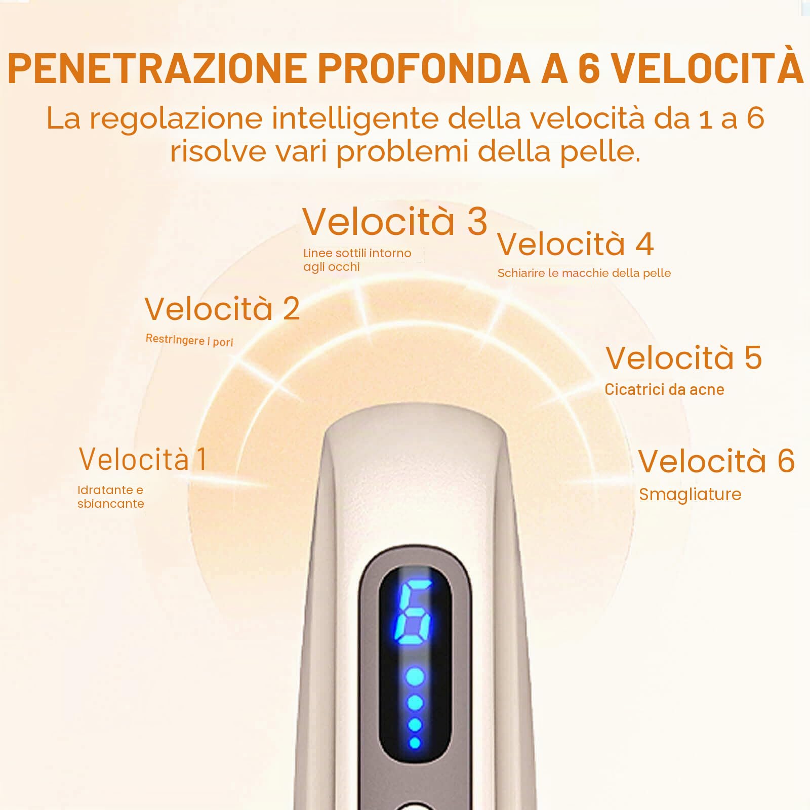 Hydra.Pen H5 Gold - Set di dispositivi di bellezza wireless con 22 cartucce (12 × NanoR e 10 × 12 pin), tecnologia EMS, 6 velocità regolabili, display a LED, tipo C, strumento per la cura del viso e