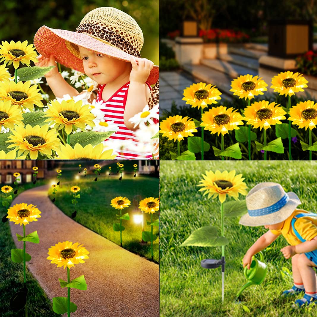 3x Lampada Solare per Esterni Decorazione Giardino Farfalla LED Luce