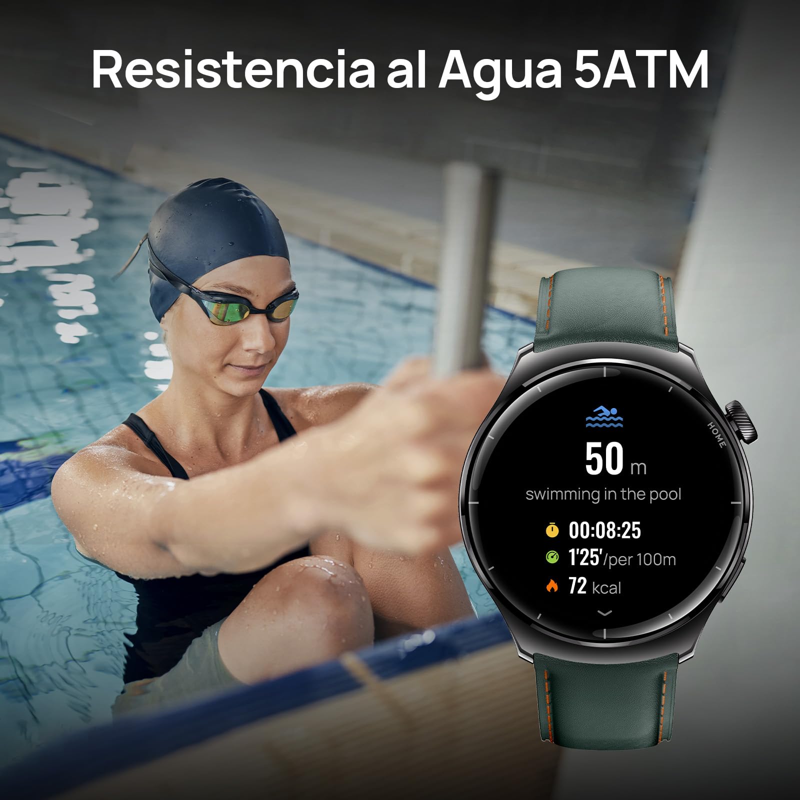Mibro Watch Lite3 Pro Reloj Inteligente Hombre Mujer con GPS, 1.32'' Smartwatch con Llamadas Bluetooth, Impermeable 5ATM, AOD, Pulsómetro, SpO2, Monitor Sueño, Smart Watch para iOS Android (Negro)