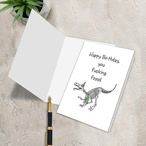 Miniatura 5 de Leinessy Divertida tarjeta de cumpleaños para anciano, tarjeta de cumpleaños sarcástica para hermano mayor, hermana mayor, tarjeta de cumpleaños con