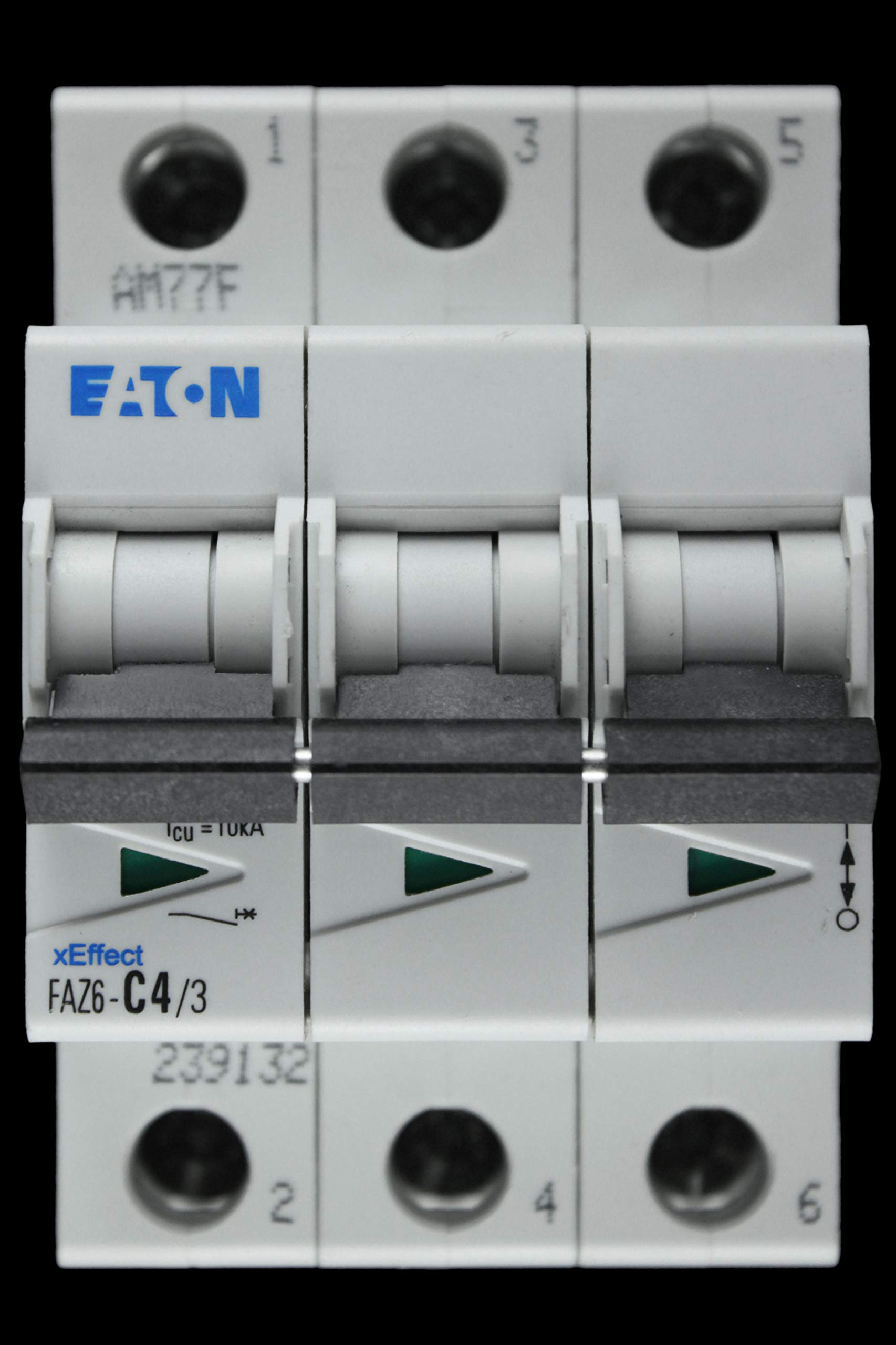 EATON FAZ6-C4/3 Automatic Magnetic Switch FAZ6, 3P, 4A, Curve C