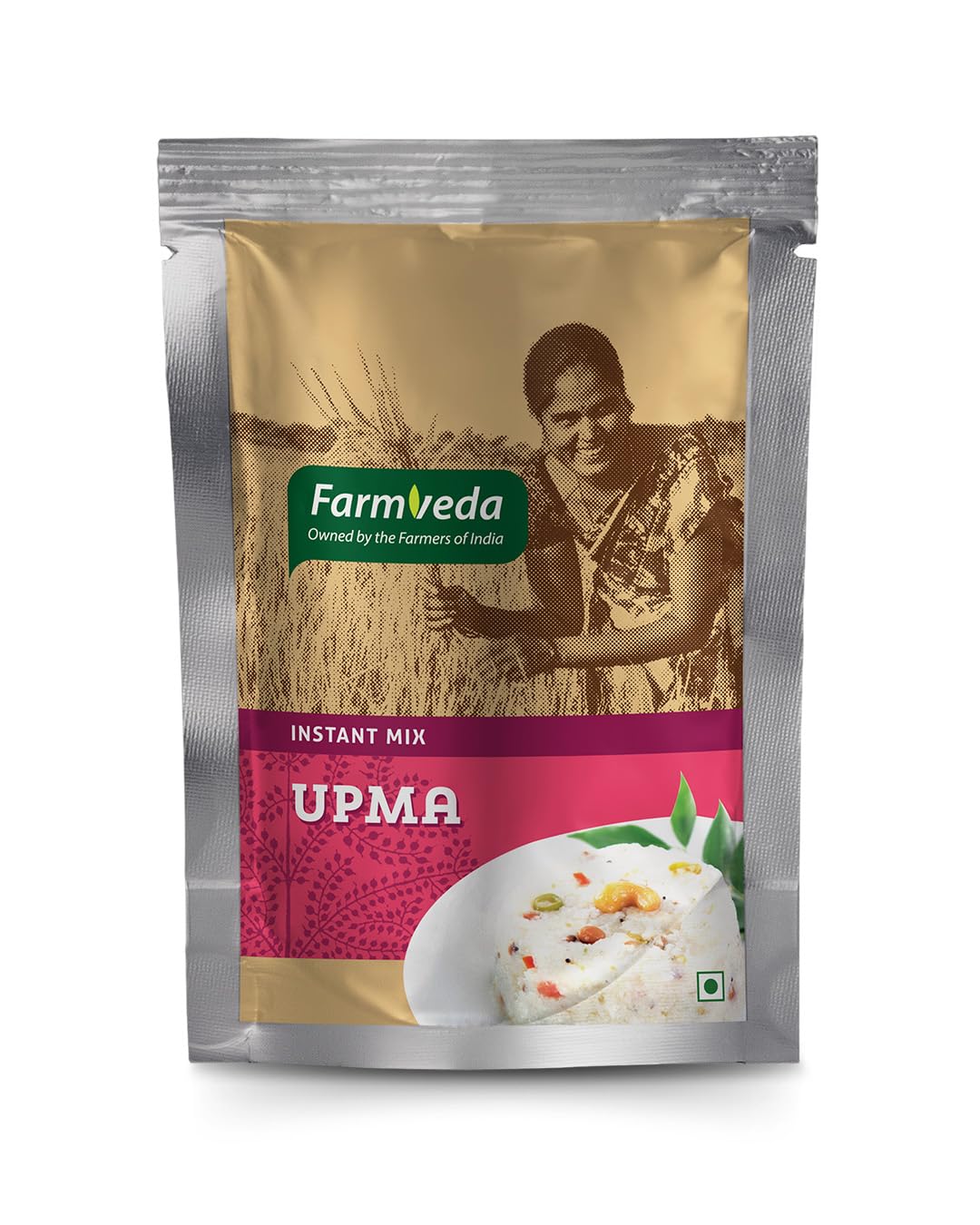 FarmVeda Instant Upma Mix | Ready-to-Cook | Traditional South Indian Breakfast | Rich in Carbohydrates, Low in Fat | 250g (Pack of 2)