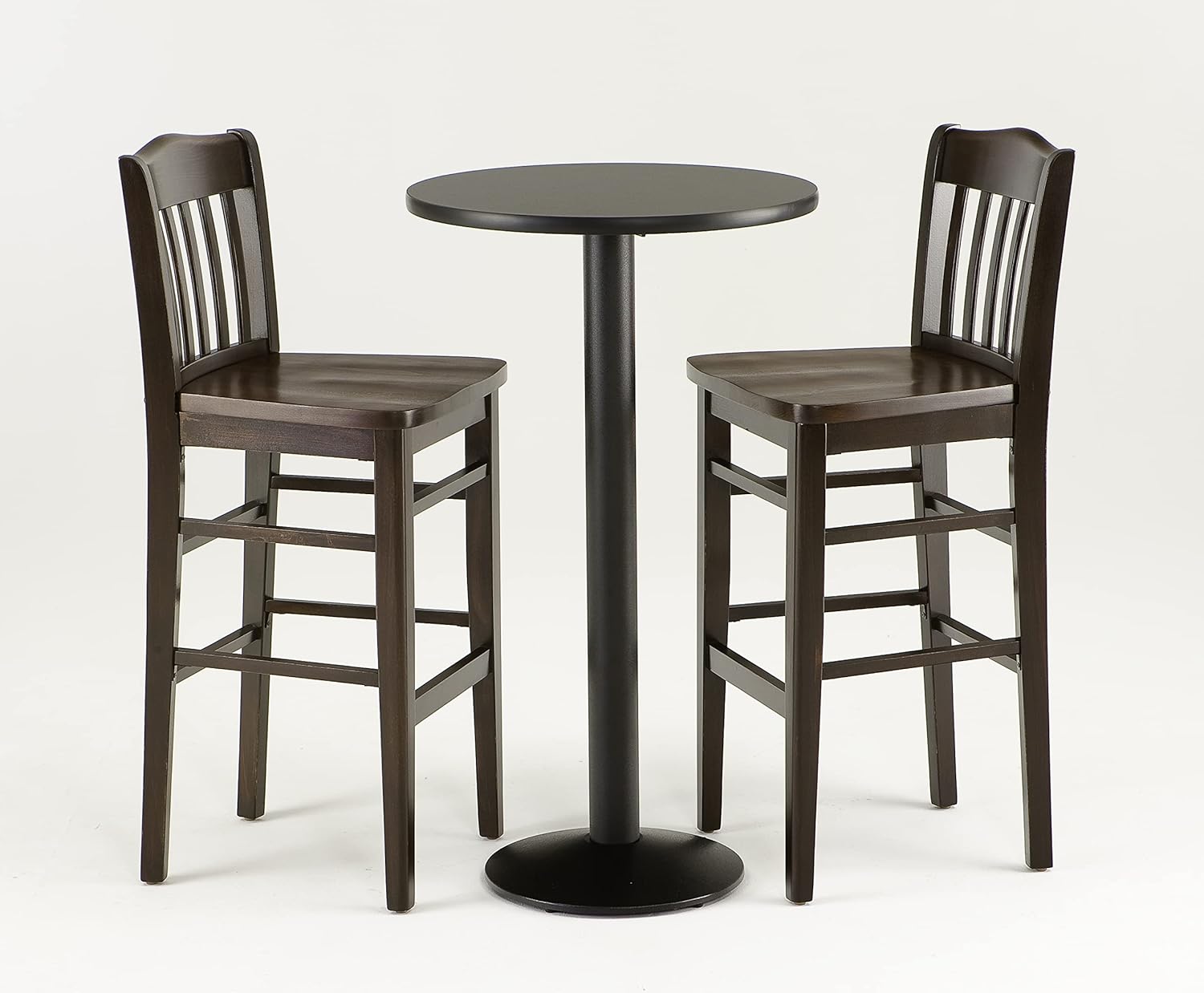 3110 25" Counter Stool with Black Finish and a Black Seat