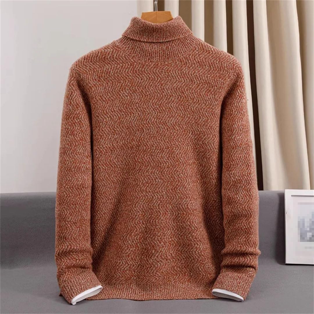 Vogrtcc Suéter De Cachemira con Cuello Alto para Hombre Invierno Tallas Grandes