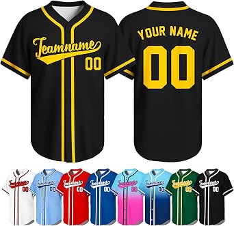 Custom Baseball Jersey Personalized Stitched Printed Team Name Number Logo Customized Sports Shirts for Men Women Youth