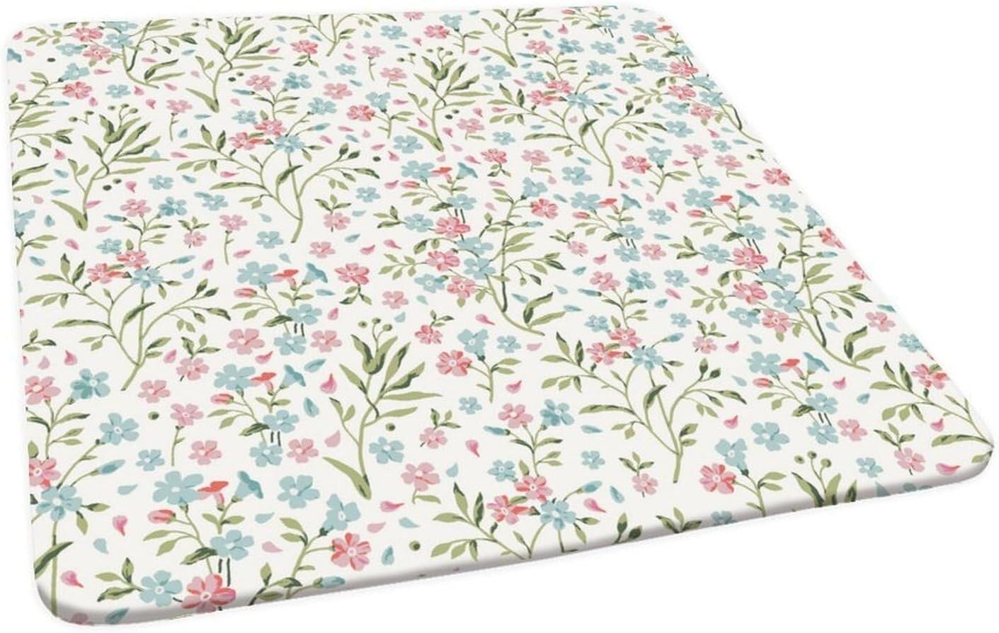 Nappe carrée en polyester vintage déco table lavable élastique