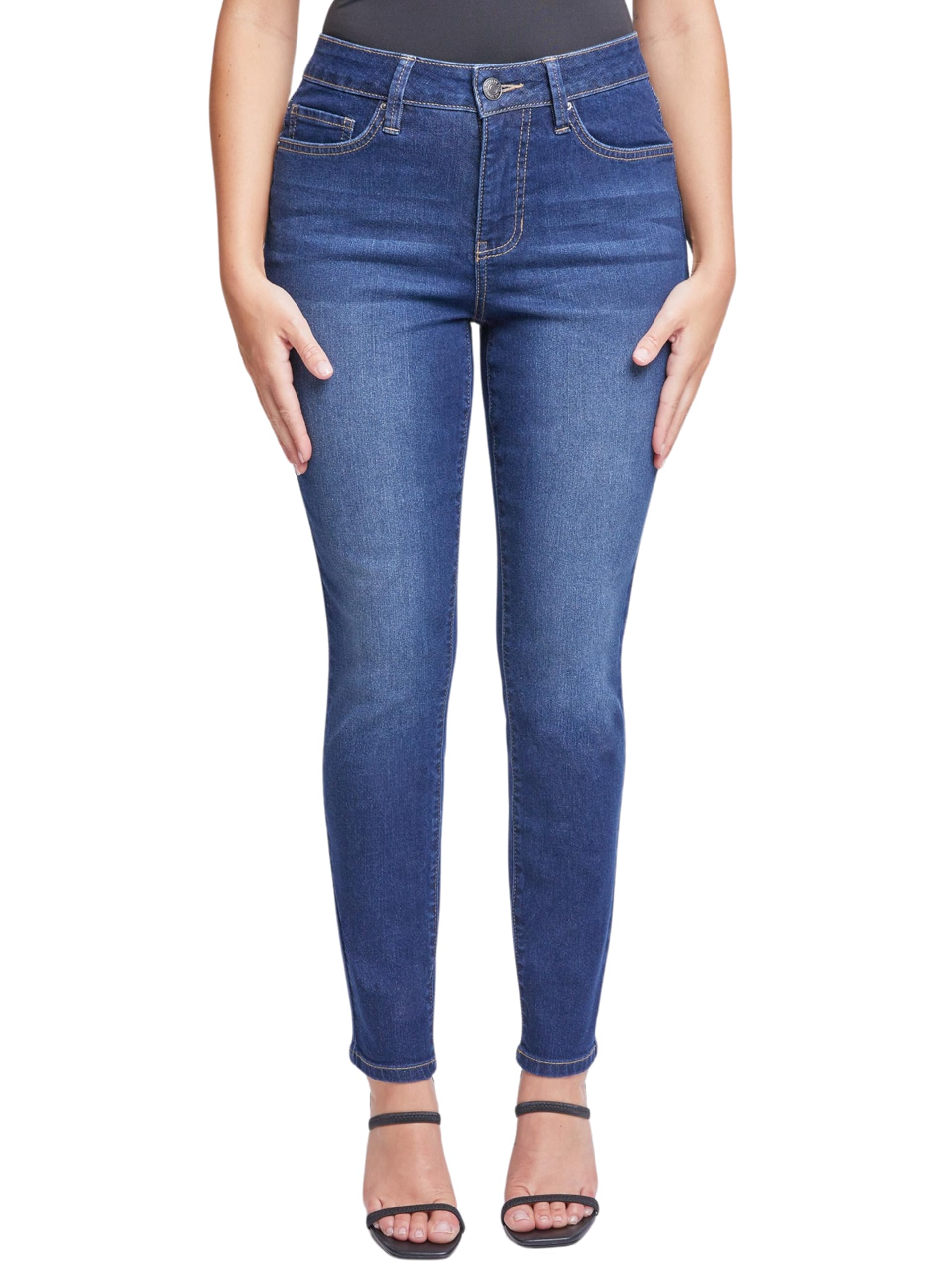 Royalty For Me Womens Women's Petite Sustainable High Rise Skinny Jeans