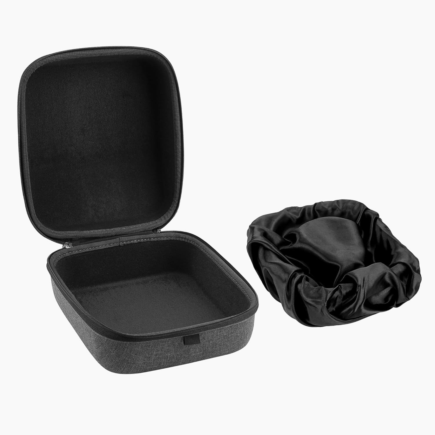 Geekria Shield Case for Large-Sized Over-Ear Headphones, Replacement Protective Hard Shell Travel Carrying Bag, Compatible with Corsair HS70 PRO, Virtuoso Pro, AKG K271 MKII Case (Dark Grey)