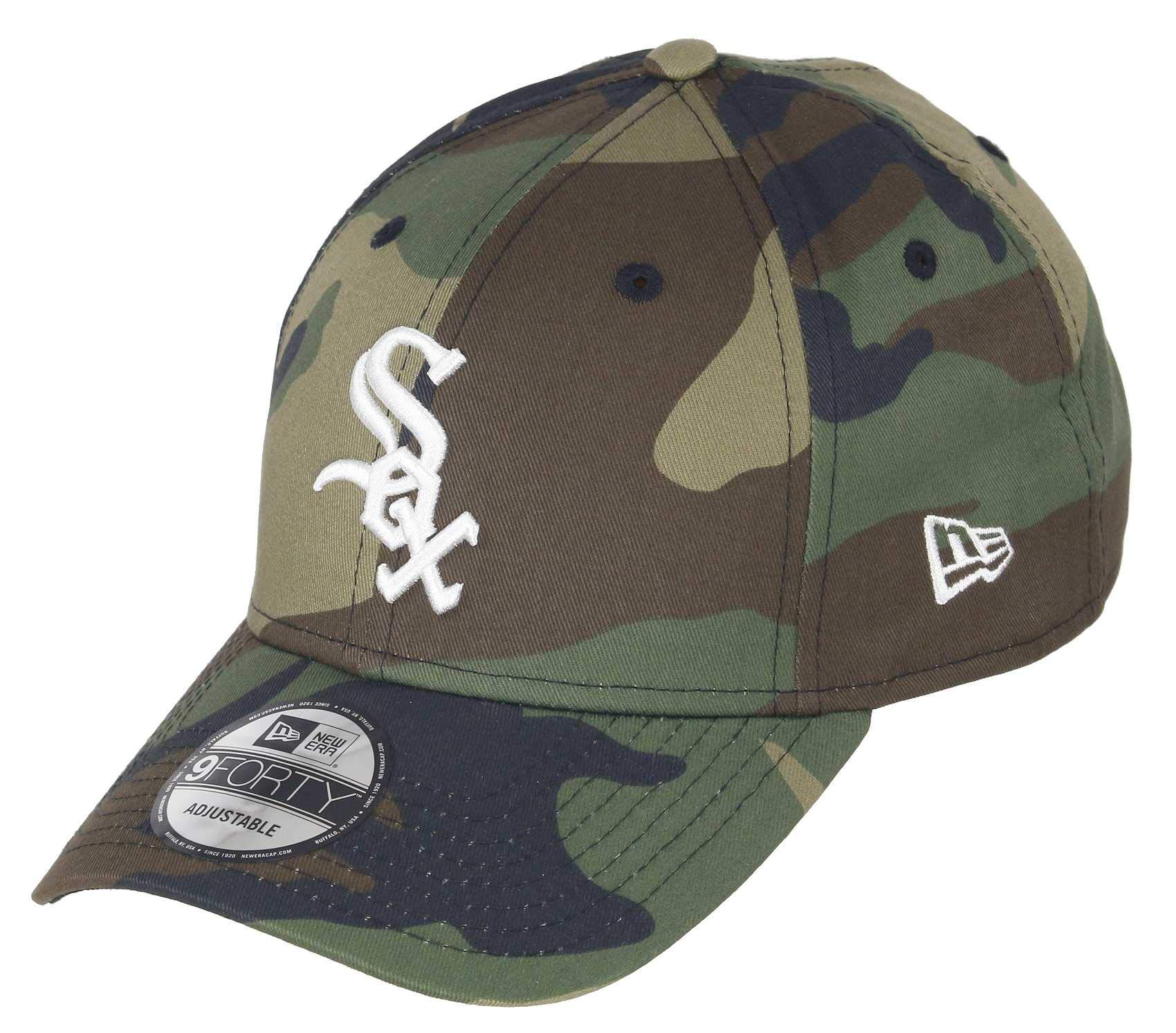 New Era Chicago White Sox 9forty Adjustable Snapback Cap MLB Essential Camo Camouflage/White - One-Size โ image 1