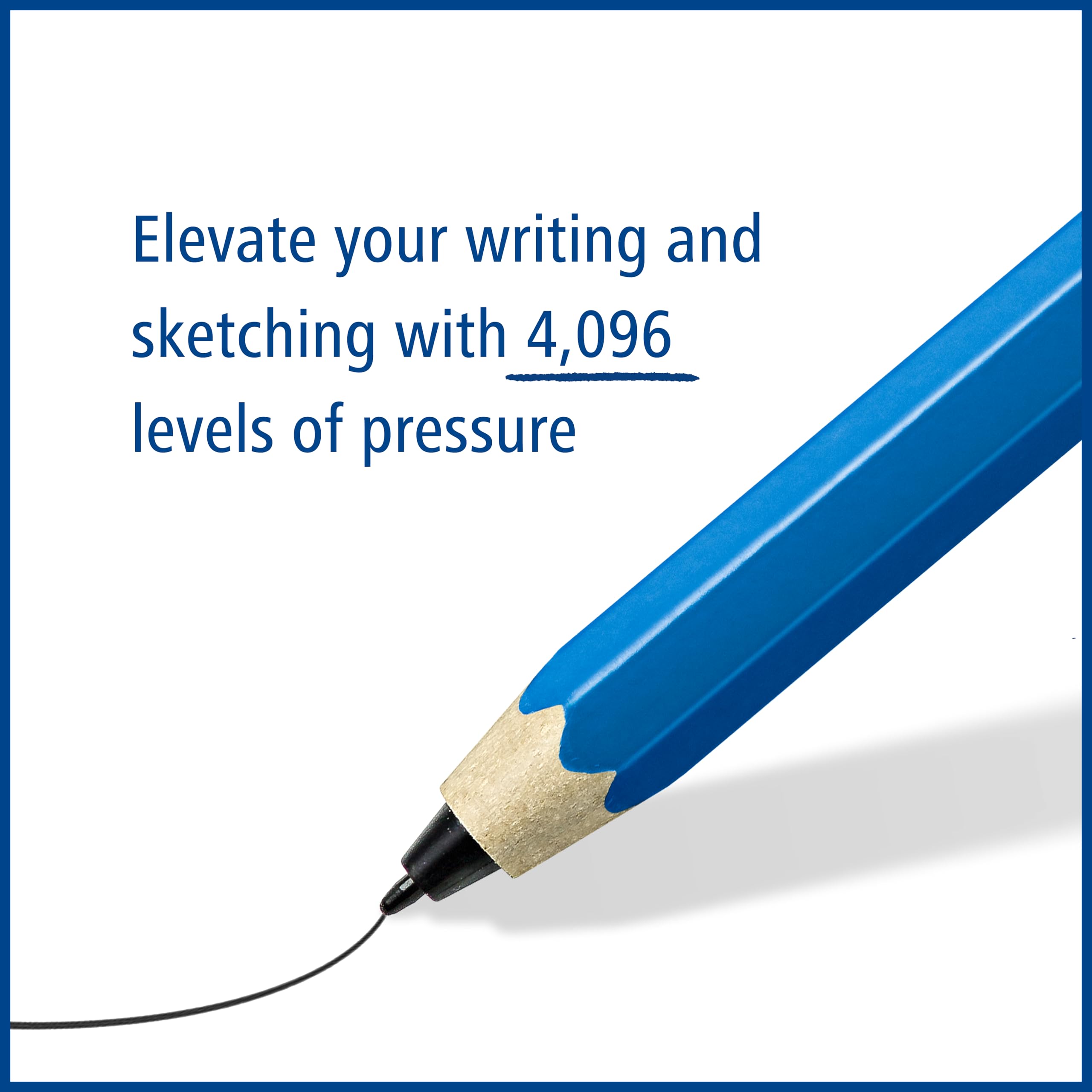 Staedtler Mars digital Jumbo 180J 22. EMR Stylus z miękką cyfrową gumką. Rysik do cyfrowego pisania, rysowania i mazania na ekranach dotykowych EMR (4096 poziomów ciśnienia, końcówka 0,7 mm)