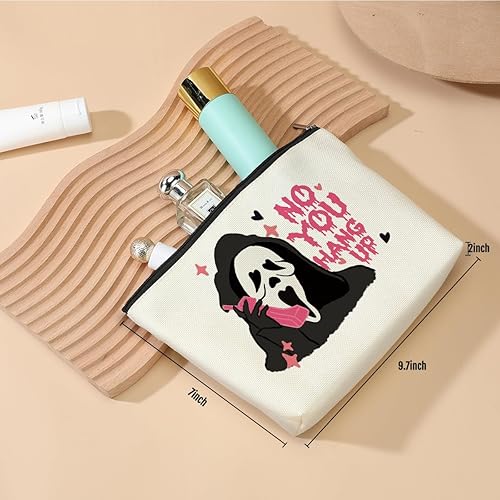 Miniatura 2 de DJHUNG Divertida película de terror Scream Ghostface Bolsa de maquillaje Regalos de película de terror Película de terror., white100
