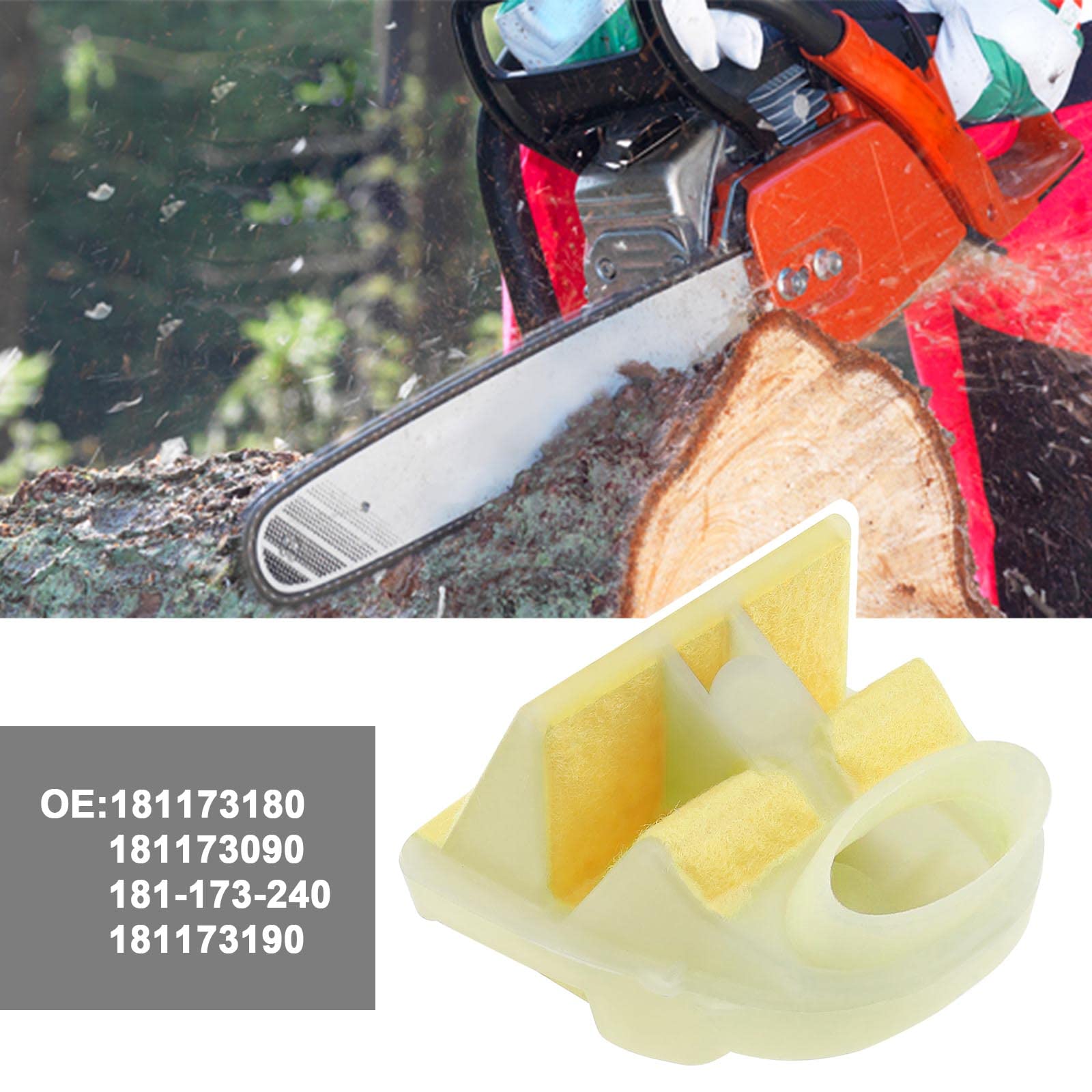 EMSea 2PCS Air Filter Compatible with Makita DCS51020 Dolmar PS-460 PS-510 PS-5100 PS-5100 S PS-5100 SH PS-5105 PS-5105 H Chainsaw 181173180 181173090 181-173-240 - Image 2