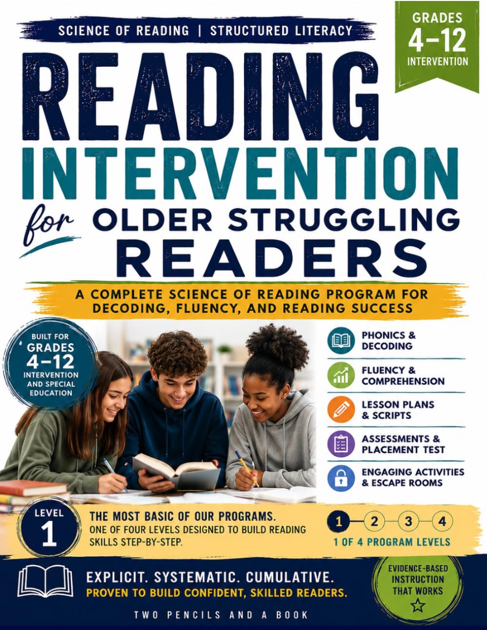 Reading Intervention for Older Struggling Readers: A Science of Reading Program for Phonics, Decoding, Fluency, and Reading Success