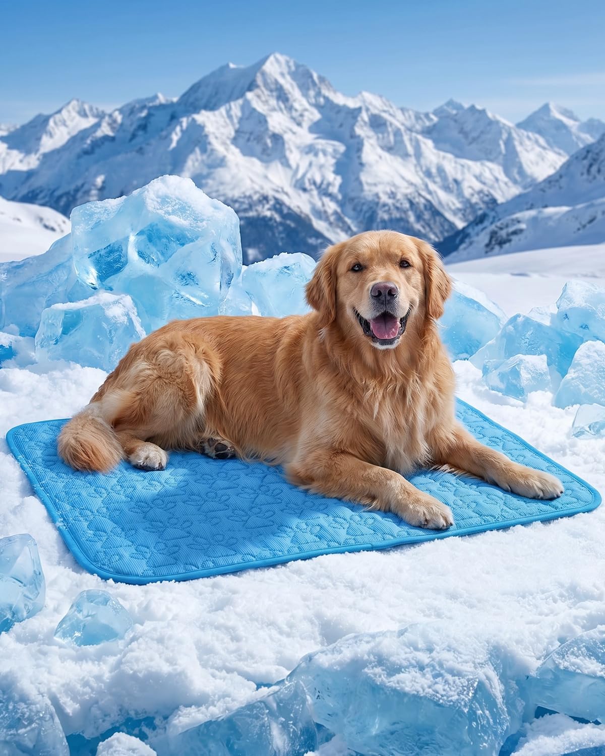 Rgaden Dog Cooling Mat, 100x70cm Self Cooling Mat for Dogs Cats Pet โ image 1