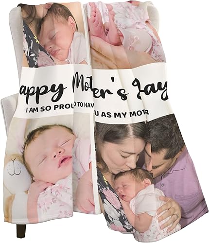 Miniatura 4 de Mantas personalizadas para mamá para el día de la madre, mantas personalizadas con fotos, mantas personalizadas con fotos y texto, mantas de fotos