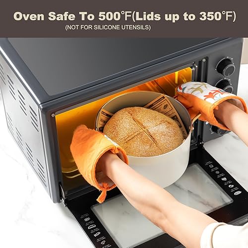 Miniatura 6 de Juego de utensilios de cocina de cerámica, saludable, no tóxico, juego de ollas y sartenes antiadherentes, juego de 14 piezas de cocina de