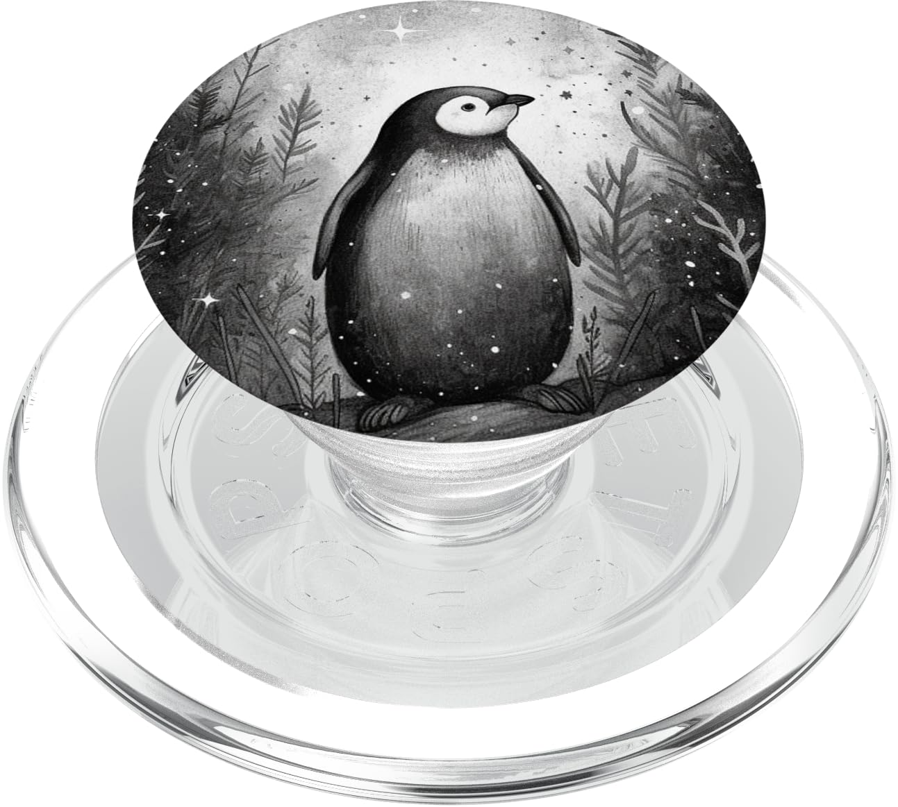 Vintage Floral Penguin PopSockets PopGrip for MagSafe