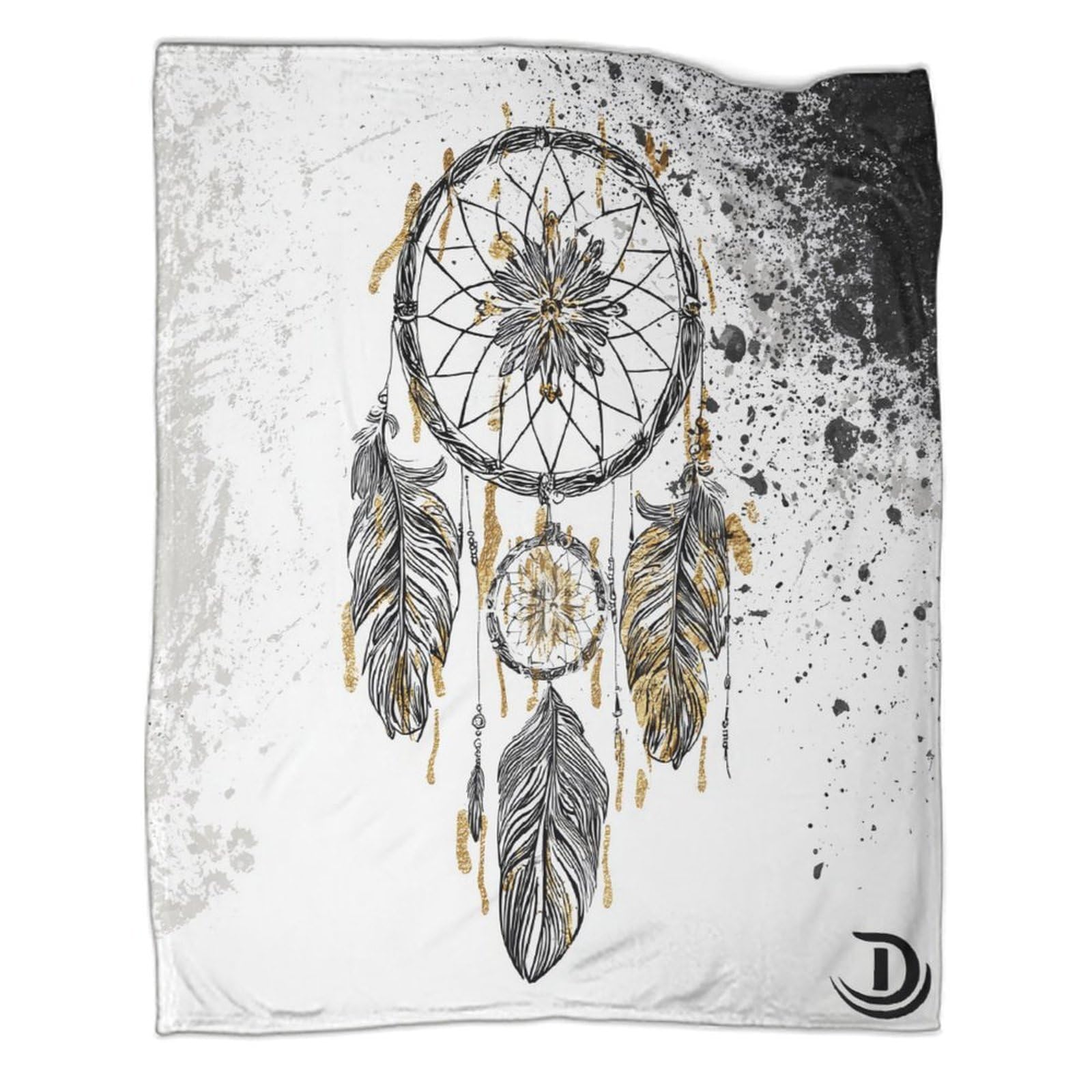 Boho Design 3D Printed Traumfänger Decke Mikrofaser Wohndeko Traumfänger Kuscheldecke Sofa Schlafzimmer 80×90(200x230cm)