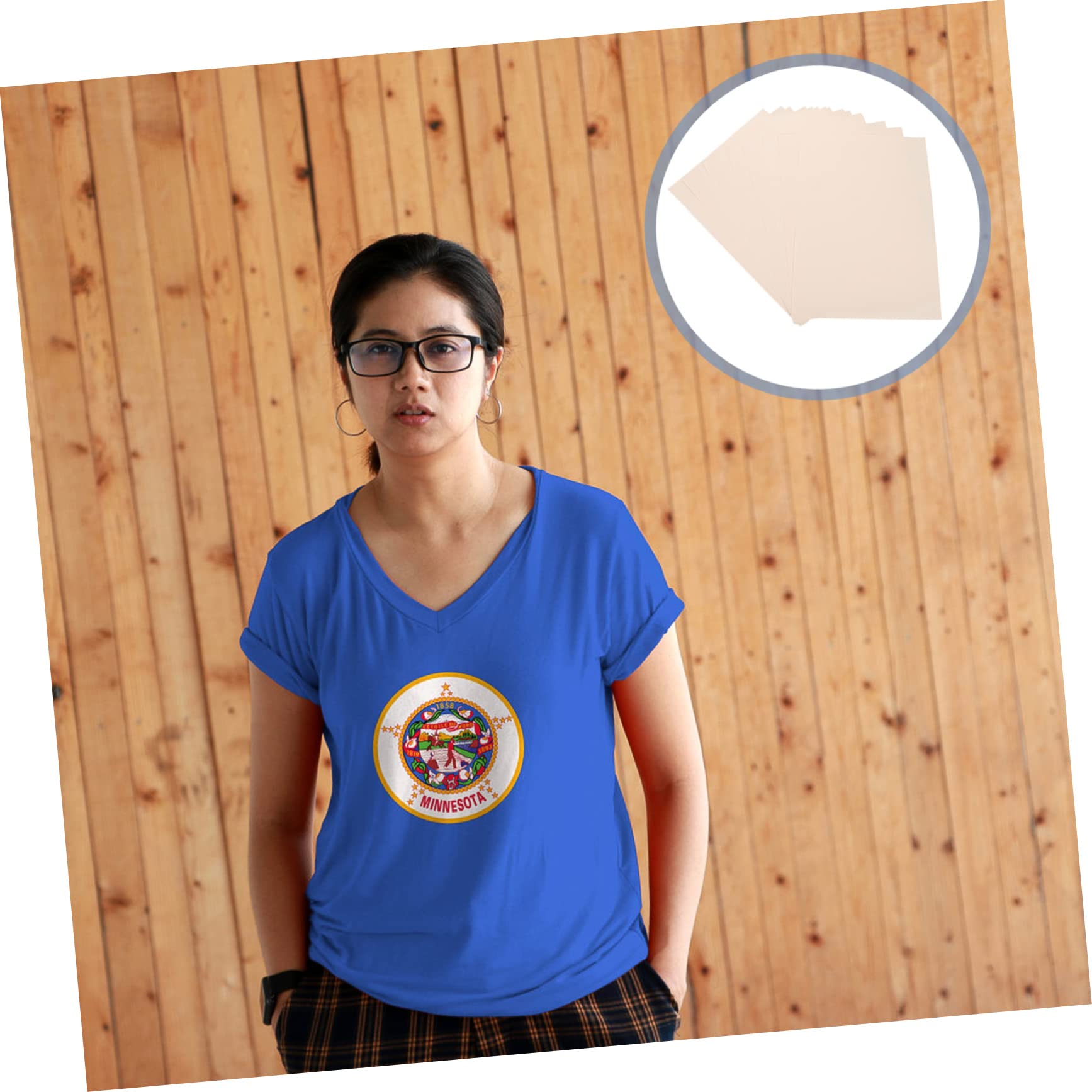 jojofuny 100 Blatt Wärmeübertragungsfolie für T Shirt Druck Schnelltrocknendes Sublimationspapier für Textilien und Geeignet für Diy Projekte Zuhause
