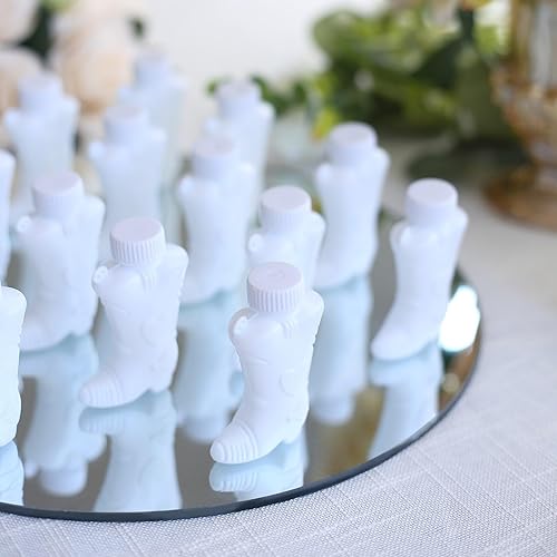 Miniatura 5 de Efavormart - Paquete de 24 burbujas blancas para botas vaqueras para boda, aniversario, compromiso, novia, celebración, día de San Valentín, reunión